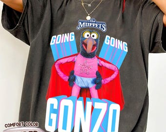 Retro Disney Gonzo The Great Hero Shirt, Muppets Movie Character Tee, Disneyland Trip Outfit, Going Going Gonzo Shirt, Muppets Fan Gift