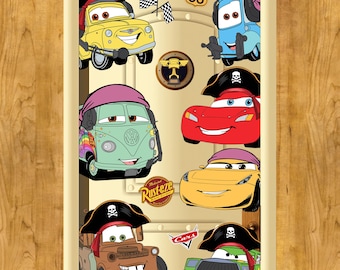 Disney Cars Movie Pirate Cruise Magnets, Lightning Mcqueen Tow Mater Disney Cruise Line Magnet, Disneyland Family Crusie Trip Door Decor