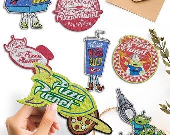 Embroidered Toy Story Pizza Planet Alien Patch, Disney Woody And Buzz Lightyear  Embroidery Patch, Disney Patch For Backpack Clothing