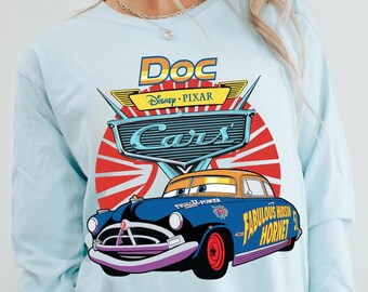Disney Cars Doc Hudson Shirt, Fabulous Hudson Hornet Tee, Radiator Springs, Pixar Movie Fan Gift, Cars Land Shirt, Disneyland Trip Outfit