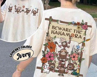 Two Sided Disney Moana Beware The Kakamora Comfort Colors Shirt, Kakamora Coconut Pirates T-shirt, Moana Shirt, Disneyland Family Trip