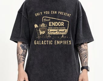 Vintage Ewok Endor National Park Protect Our Forest Mineral Wash Hoodie, Star Wars May The Fourth Shirt, Hollywood Studios Galaxy's Edge