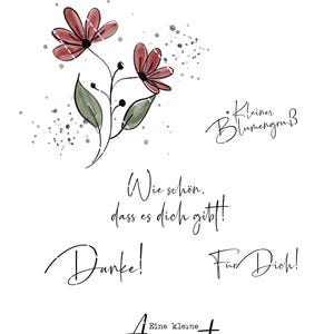 Digistamp PNG, Plotter, Sublimación, Cricut, DigiPaper, Corazón Creativo, Flor Flor