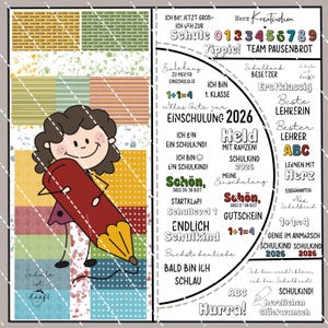 Digistamp Finalmente un Escolar PNG, Plotter, Sublimación, Cricut, DigiPaper, Silhouette HeartCreative Digiset Regreso al Cole