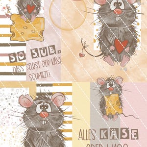 Digistamp Petite souris, as-tu des souris ? PNG, traceur, sublimation, Cricut, DigiPaper, Silhouette HeartCreativchen
