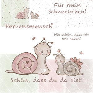 Digistamp Escargot Amour, PNG, Traceur, Sublimation, Cricut, DigiPaper, Silhouette Coeur Créatif