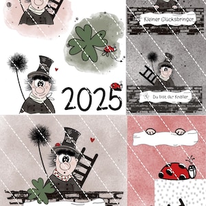 Digistamp Black Peter, PNG, wzniosły, Cricut, DigiPaper, kominiarz, Sylwester, Nowy Rok, szczęście, Szczęśliwego Nowego Roku, Nowy Rok