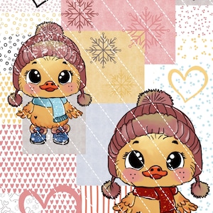 Digistamp Piepsi PNG, Sublimieren, Cricut, DigiPapier, HerzKreativchen, Basteln,Überraschung, Weihnachten,Küken,Geburtstag,Liebe,