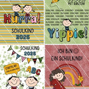 Digistamp Schulkarten  PDF , Plotter, Sublimieren, Cricut, DigiPapier, Silhouette HerzKreativchen Digiset Einschulung Schulstart