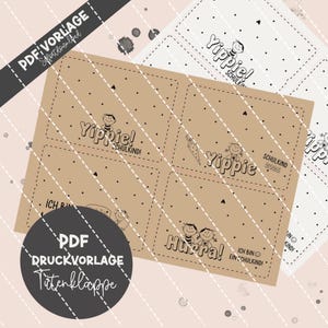 Rabats de sac, fermeture de sac, rentrée scolaire, PDF, Plotter, Cricut, Silhouette, HerzKreativchen