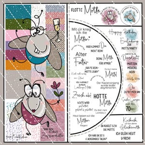 Digistamp Mots PNG, Plotter, Sublimer, Cricut, DigiPaper, Silhouette Coeur Créatif Digiset Papillons Drôle Anniversaire Les papillons arrivent