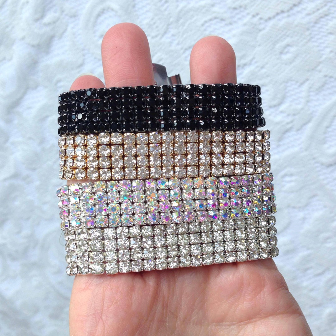 Rhinestone Wristbands, Corsage Wristband, Wristlet, Prom, Wedding