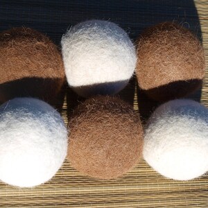 XL Alpaca Wool Felted Dryer Ball for Laundry or Play. Hypoallergenic. Buy as many as you'd like from this listing, From my alpacas image 6