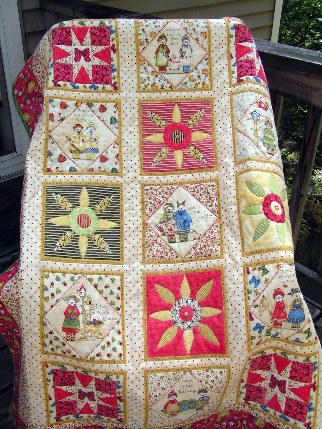 2 Piece Detail Quilted Quilt and Pillow Set for Baby Kids Etsy
