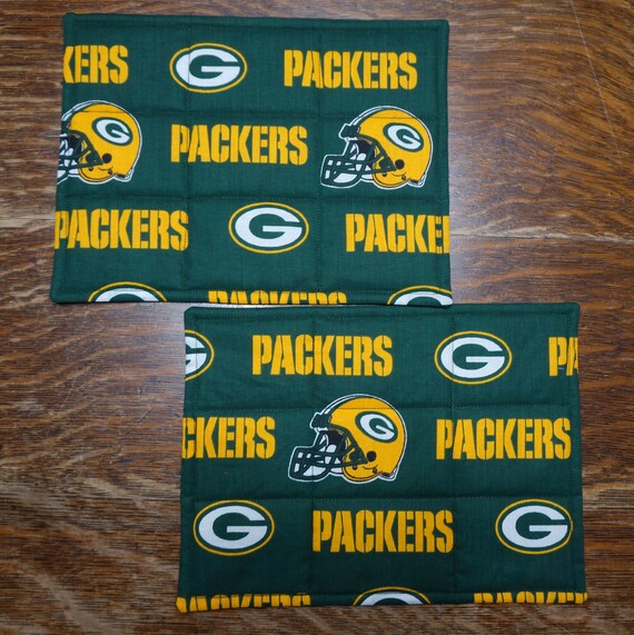Two Green Bay Packers Snack Mats, Protect Your Desk, End Table, Coffee  Table, Dining Table, Your Choice of 4 Different Backs READY TO SHIP - Etsy