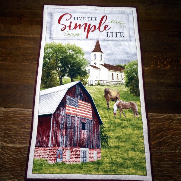 Horse Quilted Wall Hanging Etsy