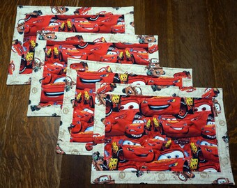 Quilted Cars the Movie Place Mats, Reverse to Halloween -   Order yours Today!