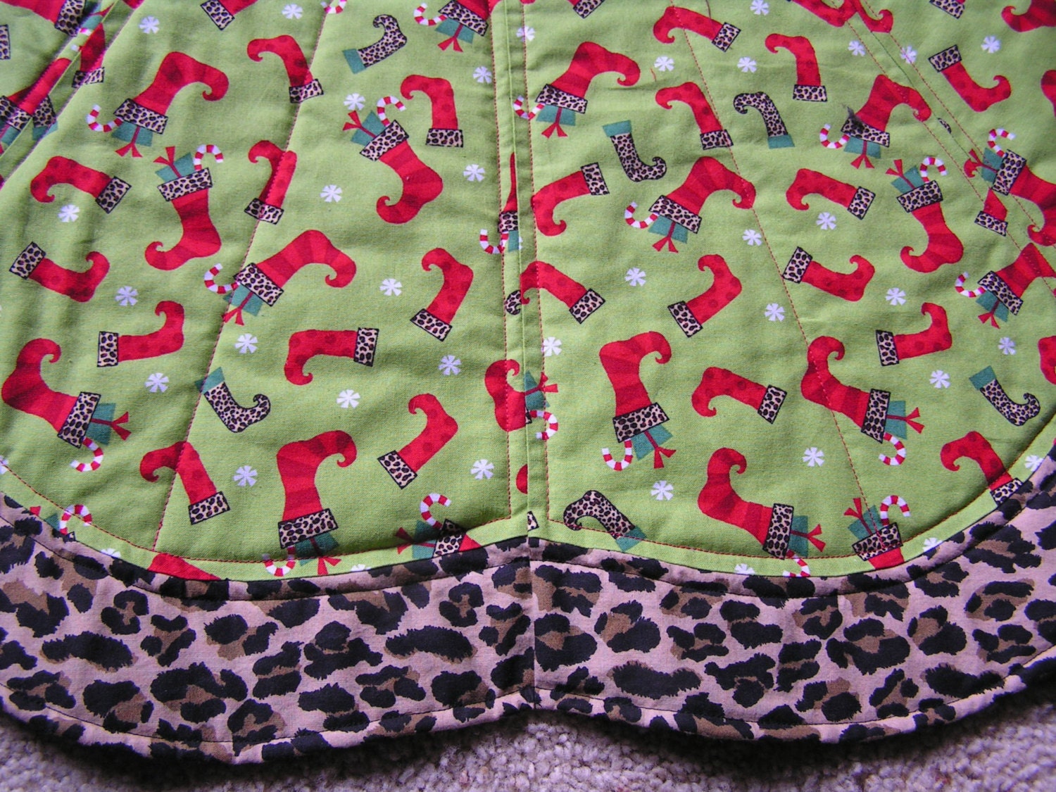 Leopard Christmas Tree Skirt 