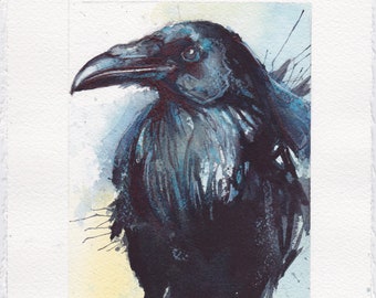 Corvid - ORIGINAL WATERCOLOR