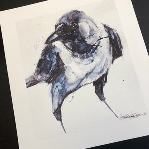 Hooded Crow PRINT image 2