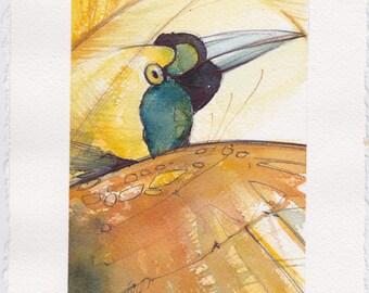 Bird of Paradise - ORIGINAL WATERCOLOR