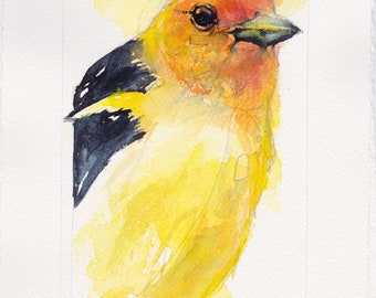 TANAGER - Original Watercolor