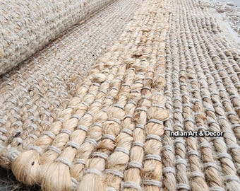 Handwoven Natural Jute Rug – Eco-Friendly  Area Carpet for Living Room, Bedroom or Entryway Decor