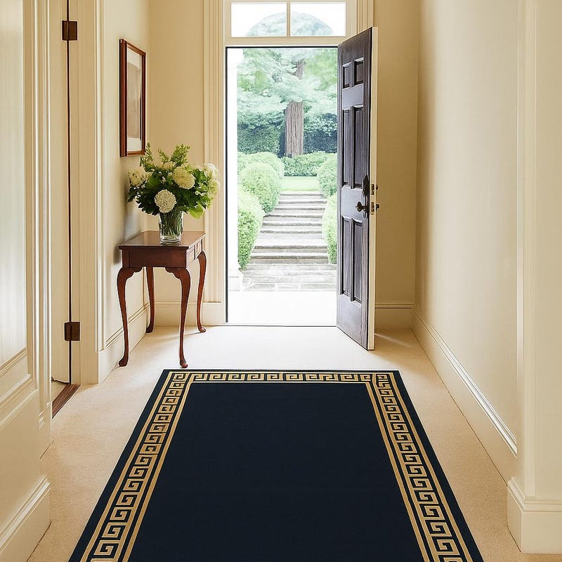 Greek Key Rug - Etsy