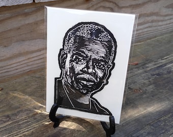 LeVar Burton - Hand-Printed Portrait - Original Art Print