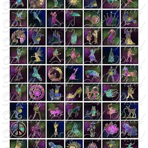 Silhouettes and All That Jazz - 3 Größen - Zoll. 7-8 inch AND Scrabble Größe, .75 x .83 inch - Digitale Collage Sheet - INSTANT DOWNLOAD