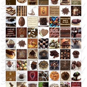 May include: A collage of images featuring chocolate desserts, candies, and quotes about chocolate. The images include chocolate cake, brownies, chocolate truffles, chocolate chips, and chocolate bars. The quotes include "There is more to life than chocolate, but not right now", "Forget love, I'd rather fall in chocolate", and "Money talks, chocolate sings!"