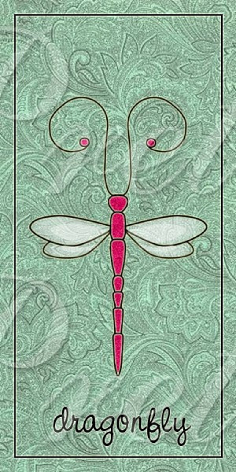 Dragonflies Domino Size 1 X 2 Inch Digital Collage Sheet - Etsy