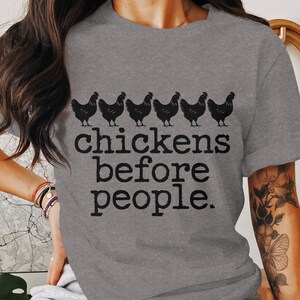 Chickens Before People PNG, Funny Chicken Lover, Shirt Sublimation Design Digital Download PNG Instant Digital Only, Trendy Design
