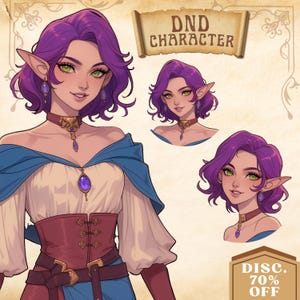 CUSTOM DND Character, custom dnd, dnd Commission, dnd character, Dungeon and Dragons, fantasy character, dnd character portrait, dnd, RPG