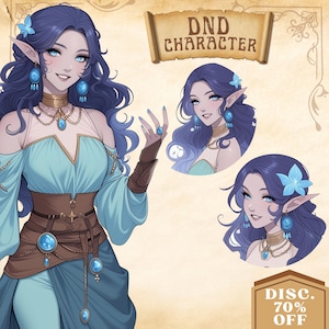 CUSTOM DND Character, custom dnd, dnd Commission, dnd character, Dungeon and Dragons, fantasy character, dnd character portrait, dnd, RPG
