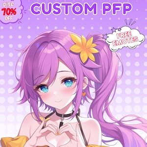 Custom PFP, custom pfp anime, pfp anime, pfp, anime art, anime, pfp commission, pfp art, anime commission, profile icon, art, Illustration