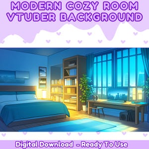 Premade Vtuber Background, vtuber background, anime vtuber background, vruber asset, stream background, cozy room, kawaii room, live2d room