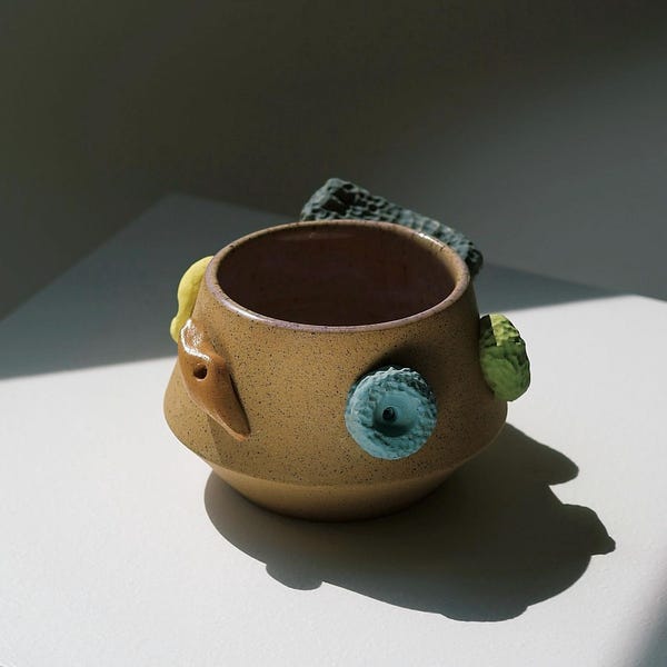Précommandez la tasse d'escalade Bouldering - Tasse artisanale tournée à la main, 473 ml (16 oz).