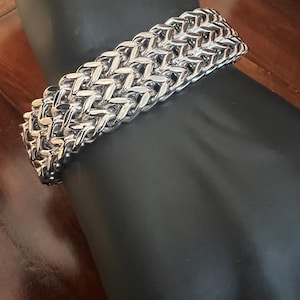 Braided bracelets for men and women, stainless steel heavy-duty bracelets, gift bracelets