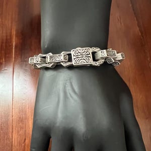 Retro stainless steel bracelet, gothic rectangular bracelet, gift bracelet for men and women
