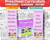 Preschool Curriculum Full Year, PreK Bundle 2400+ Pages, Printable Worksheets & Crafts, Lesson Plans for Ages 3-5, Kindergarten Readiness