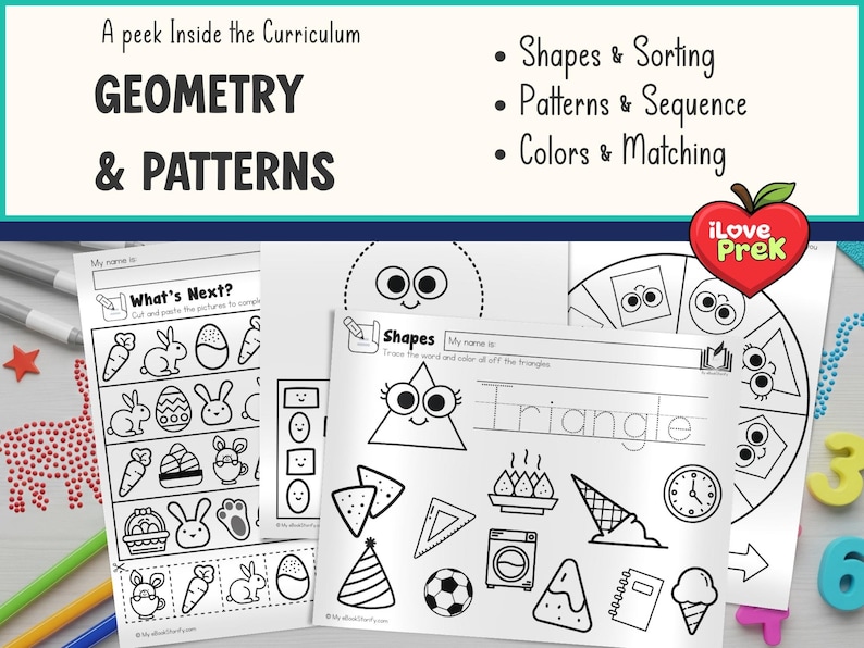 Preschool Curriculum Full Year, PreK Bundle 2400+ Pages, Printable Worksheets & Crafts, Lesson Plans for Ages 3-5, Kindergarten Readiness image 8