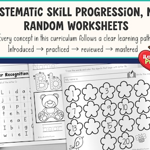 Preschool Curriculum Full Year, PreK Bundle 2400+ Pages, Printable Worksheets & Crafts, Lesson Plans for Ages 3-5, Kindergarten Readiness image 14