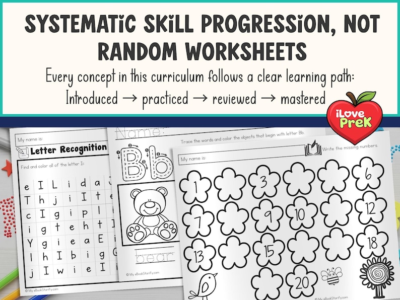 Preschool Curriculum Full Year, PreK Bundle 2400+ Pages, Printable Worksheets & Crafts, Lesson Plans for Ages 3-5, Kindergarten Readiness image 14