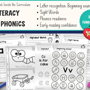 Preschool Curriculum Full Year, PreK Bundle 2400+ Pages, Printable Worksheets & Crafts, Lesson Plans for Ages 3-5, Kindergarten Readiness image 6