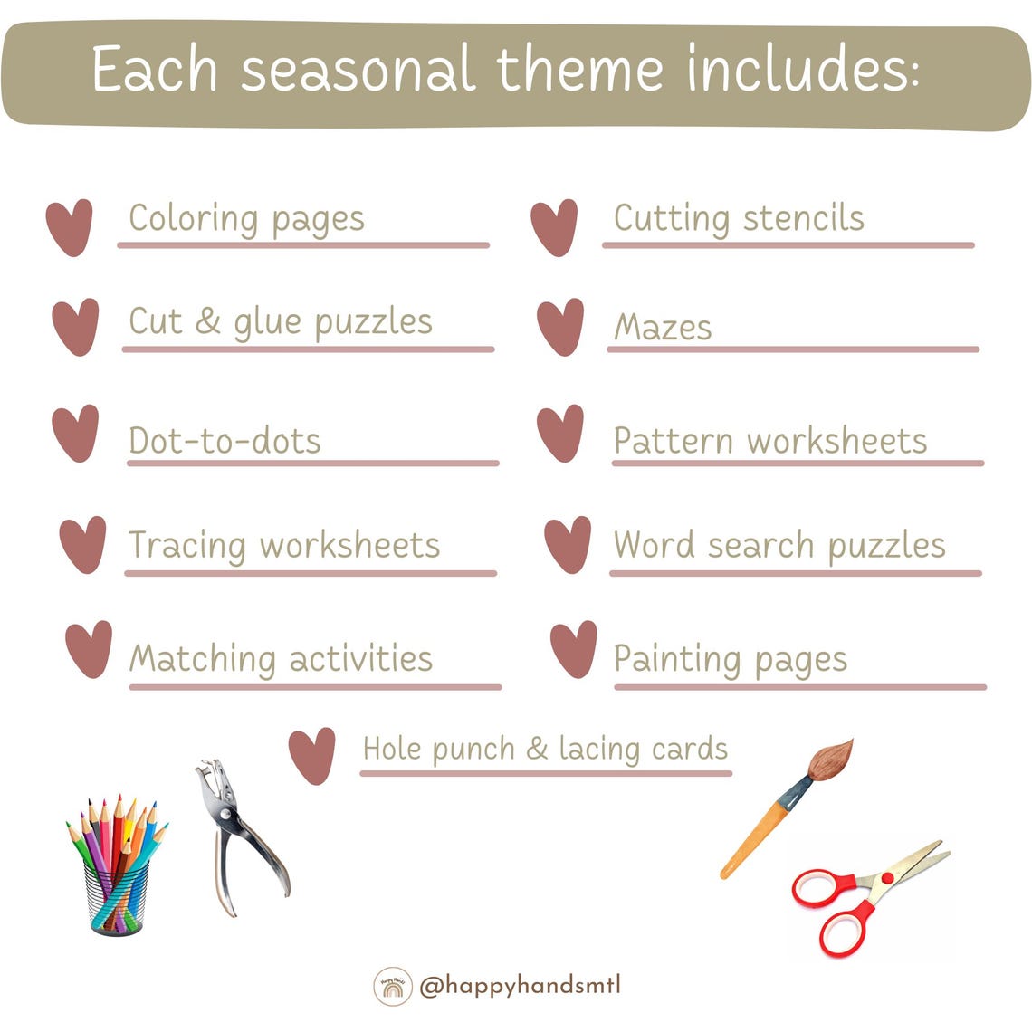 Fine Motor Activities/crafts: Printable Worksheets for Preschool ...