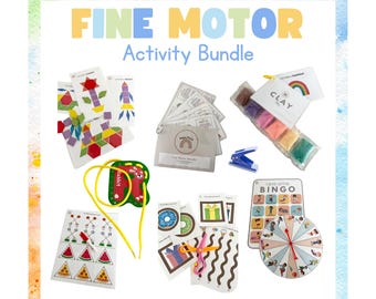 Educational Toy Box for Kids: Fine Motor Occupational Therapy Crafts for Kindergarten, Home School Sensory Learning Games, Birthday Gift