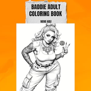 Baddie Adult Coloring Book | Digital Download | Self-Care, Relaxation & Sass for Grown Women