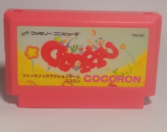 Cocoron Famicom Cartridge - Original Rare Video Game Collectible