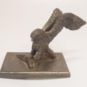 Detailed Pewter Eagle Figurine by Honeywell - Collectible Vintage Piece